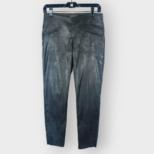 Waverly Grey Liberant Faux Leather Pants High Waist Slim Leg Gray Size 4
